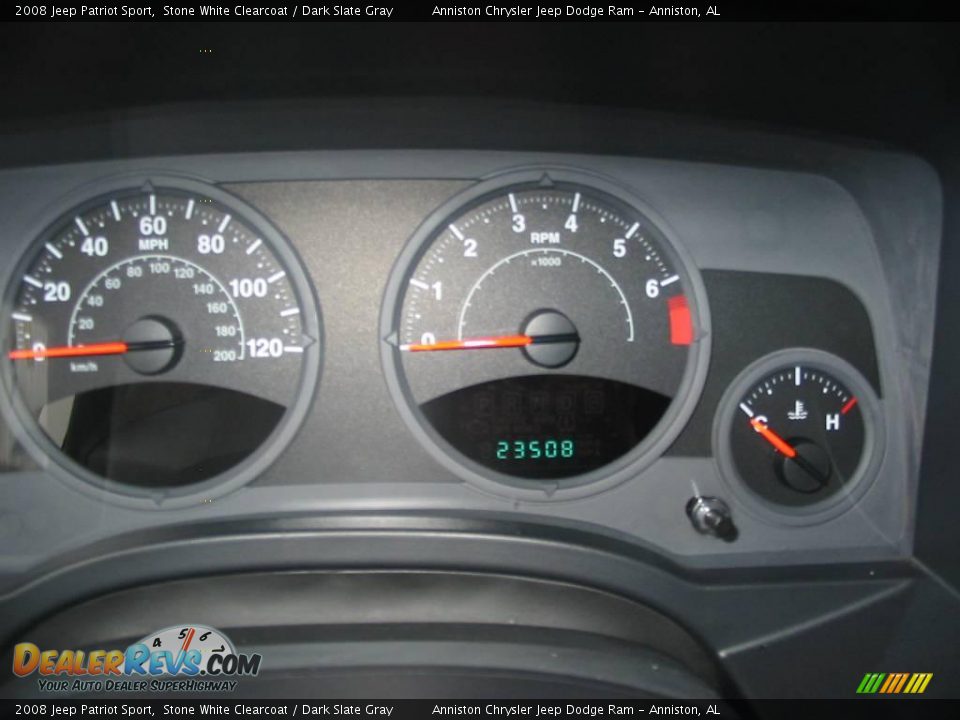 2008 Jeep Patriot Sport Stone White Clearcoat / Dark Slate Gray Photo #6