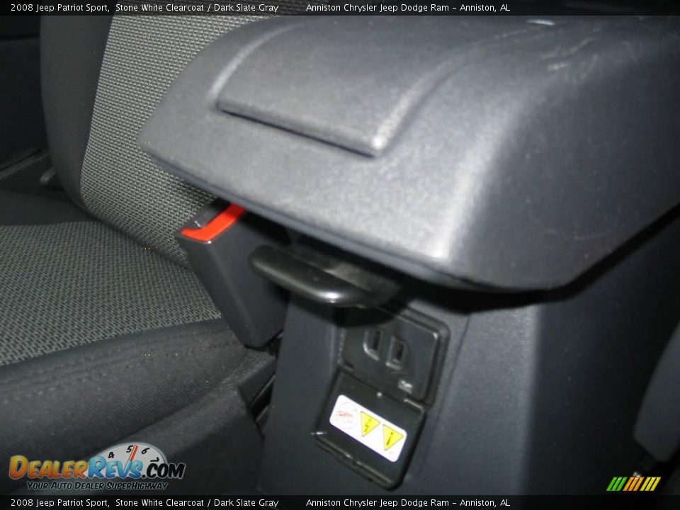 2008 Jeep Patriot Sport Stone White Clearcoat / Dark Slate Gray Photo #9