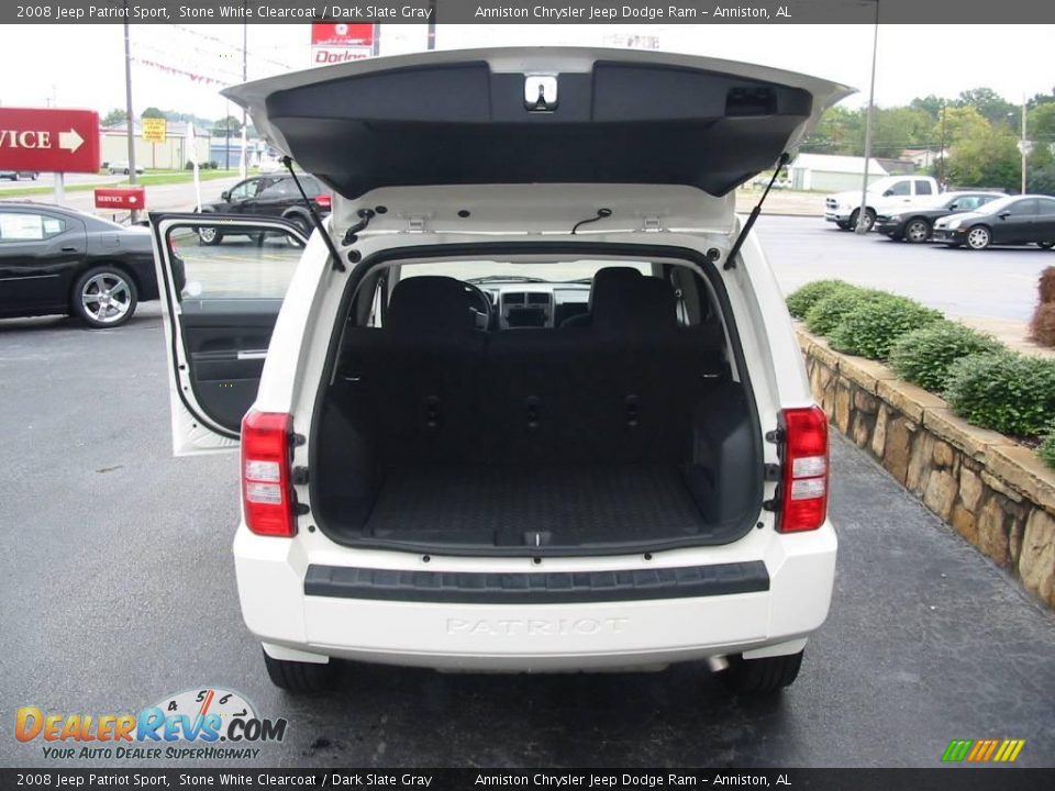 2008 Jeep Patriot Sport Stone White Clearcoat / Dark Slate Gray Photo #12