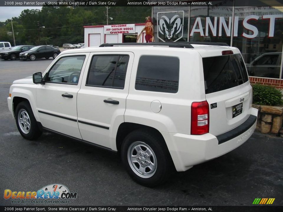 2008 Jeep Patriot Sport Stone White Clearcoat / Dark Slate Gray Photo #15