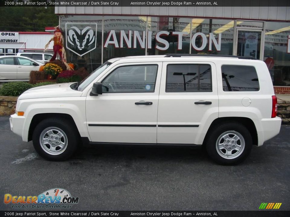 2008 Jeep Patriot Sport Stone White Clearcoat / Dark Slate Gray Photo #16
