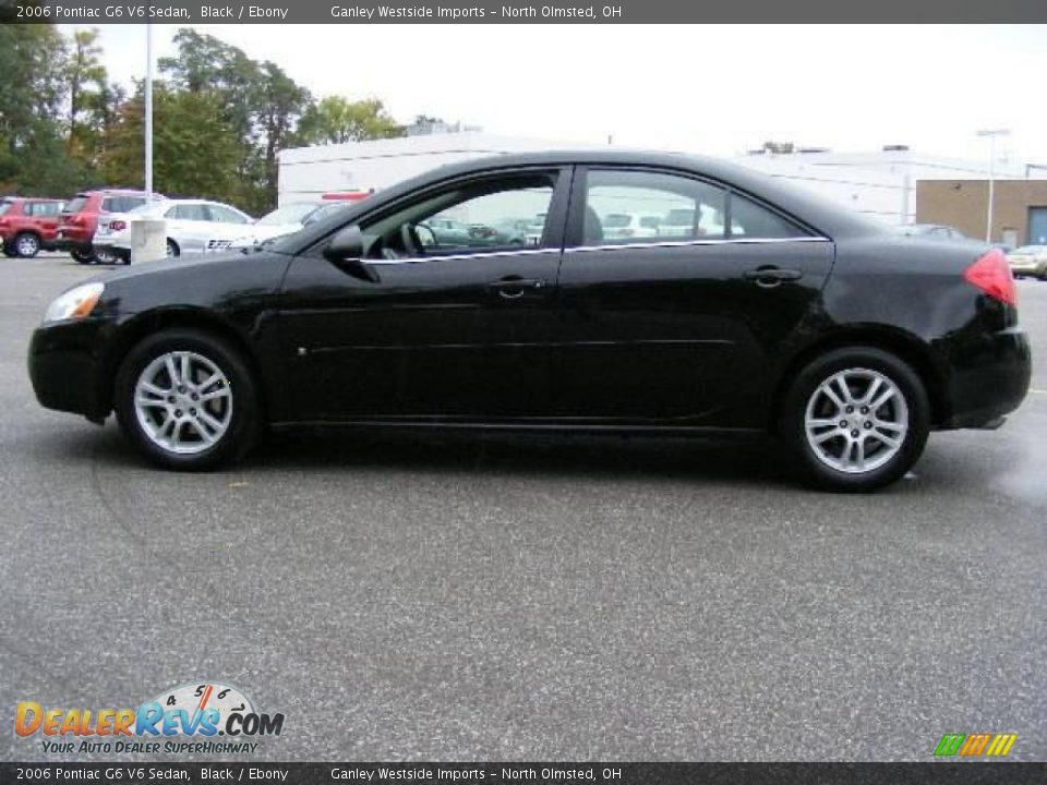 2006 Pontiac G6 V6 Sedan Black / Ebony Photo #2