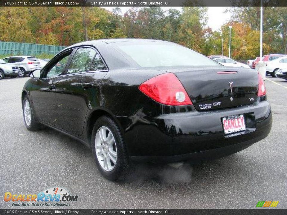 2006 Pontiac G6 V6 Sedan Black / Ebony Photo #3