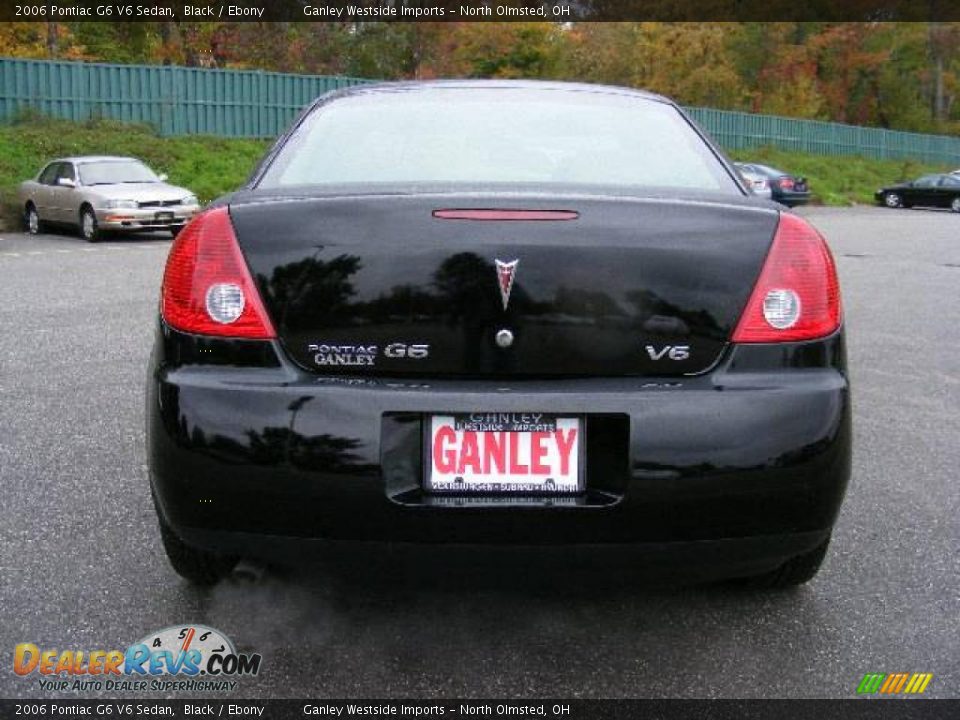 2006 Pontiac G6 V6 Sedan Black / Ebony Photo #4