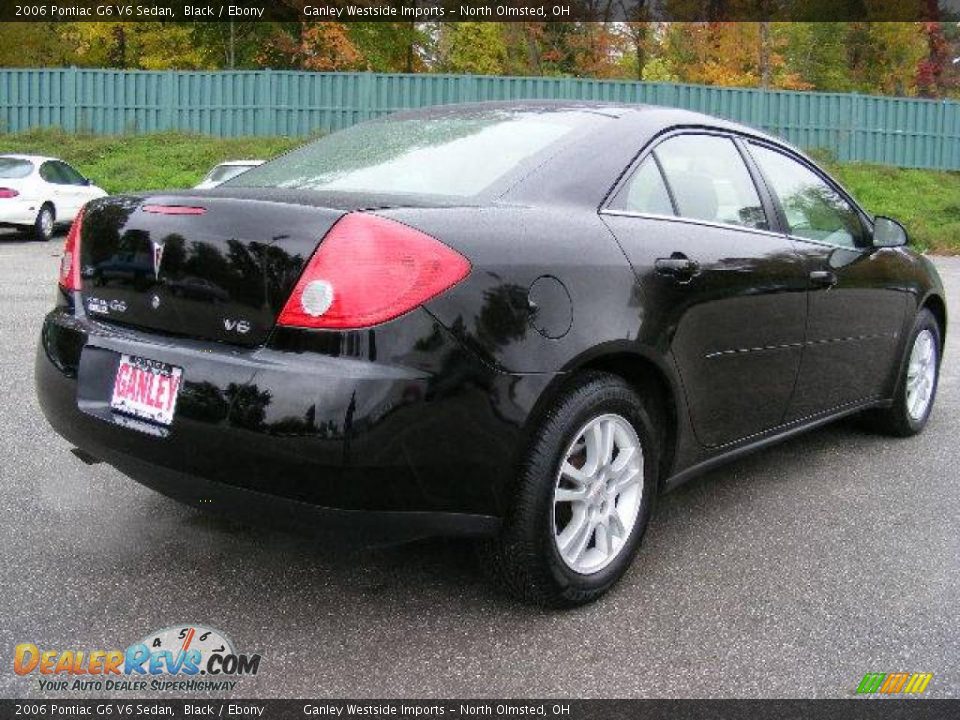 2006 Pontiac G6 V6 Sedan Black / Ebony Photo #5