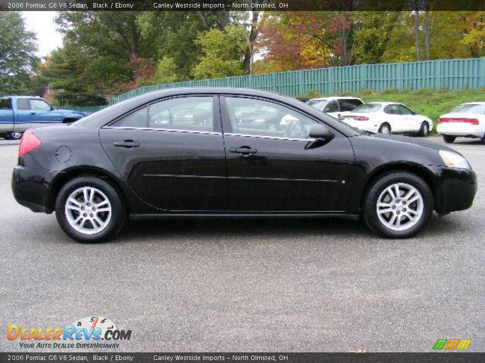 2006 Pontiac G6 V6 Sedan Black / Ebony Photo #6