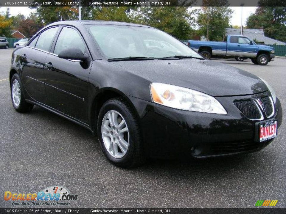 2006 Pontiac G6 V6 Sedan Black / Ebony Photo #7