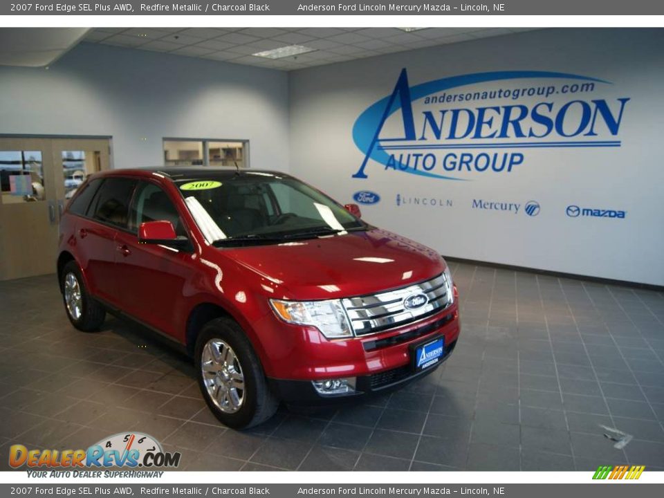 2007 Ford Edge SEL Plus AWD Redfire Metallic / Charcoal Black Photo #1