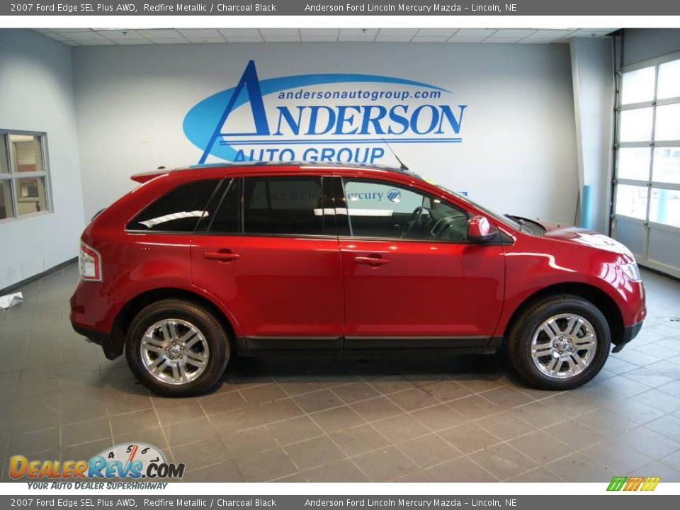2007 Ford Edge SEL Plus AWD Redfire Metallic / Charcoal Black Photo #2