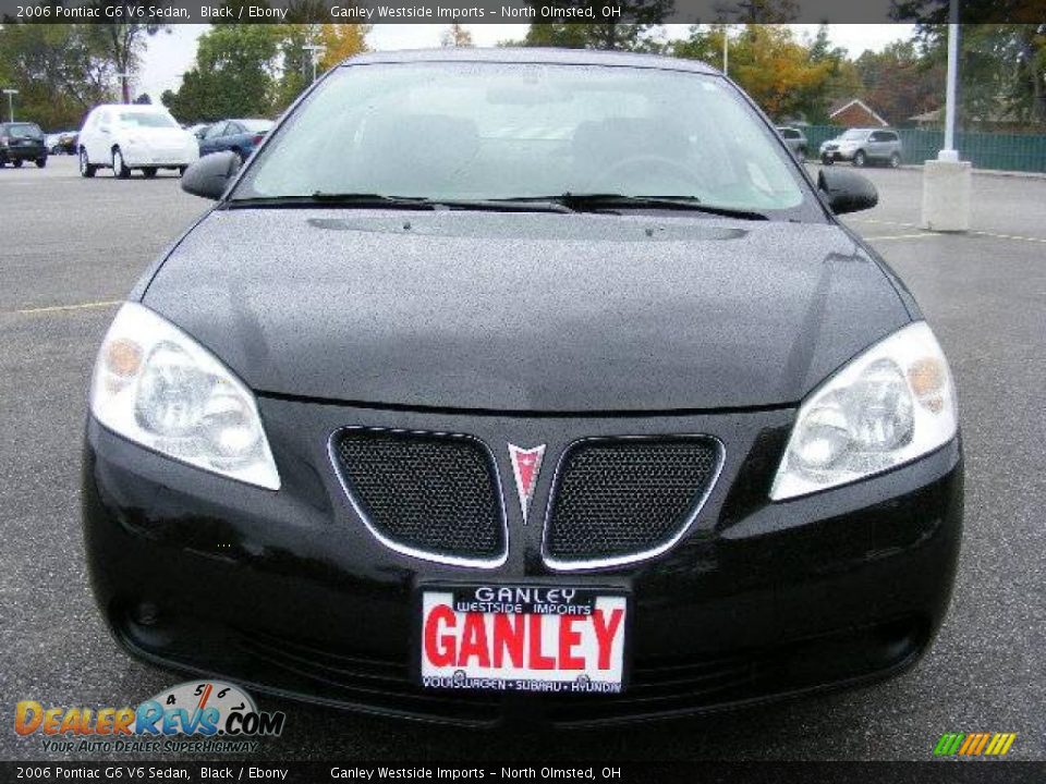 2006 Pontiac G6 V6 Sedan Black / Ebony Photo #8