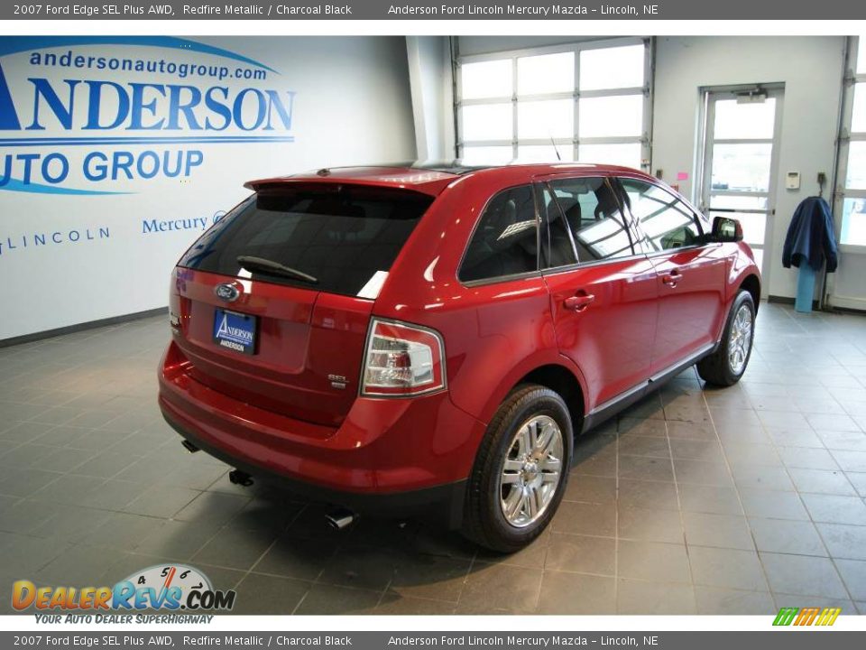 2007 Ford Edge SEL Plus AWD Redfire Metallic / Charcoal Black Photo #3