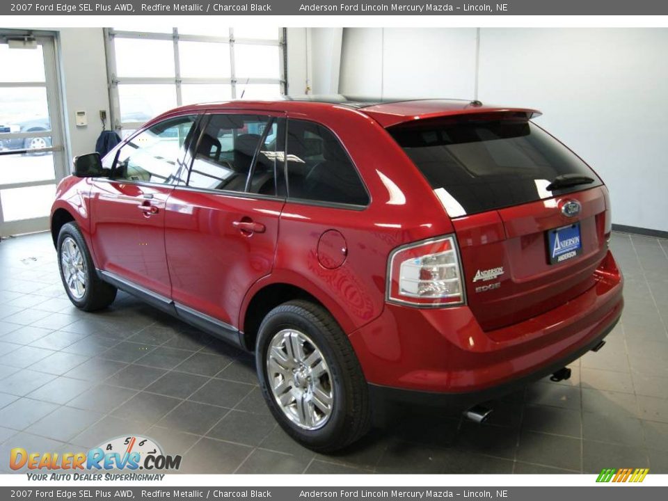 2007 Ford Edge SEL Plus AWD Redfire Metallic / Charcoal Black Photo #5