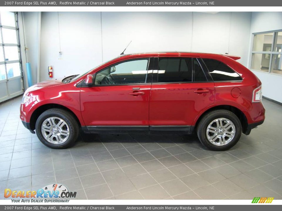 2007 Ford Edge SEL Plus AWD Redfire Metallic / Charcoal Black Photo #6