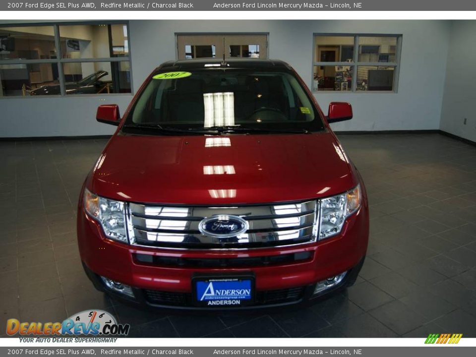 2007 Ford Edge SEL Plus AWD Redfire Metallic / Charcoal Black Photo #8