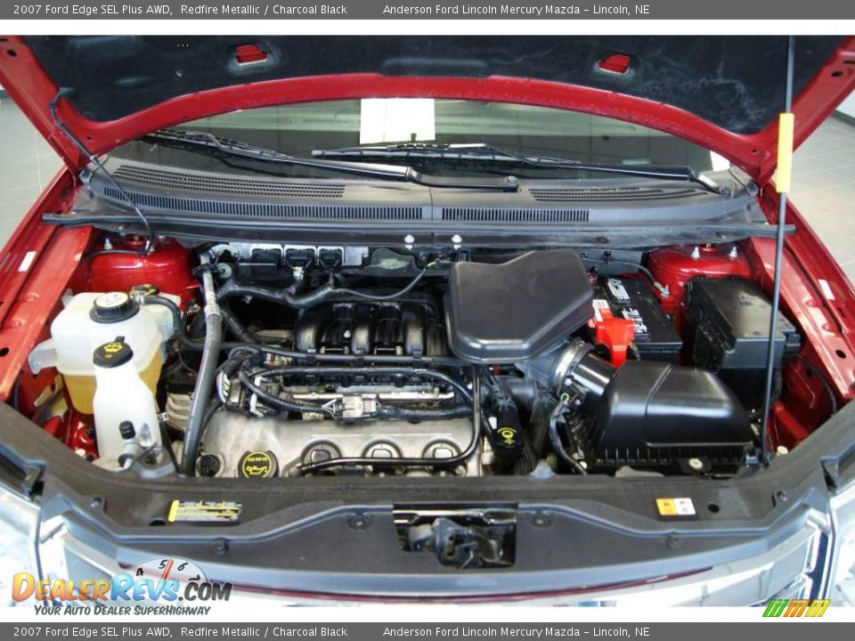 2007 Ford Edge SEL Plus AWD Redfire Metallic / Charcoal Black Photo #10