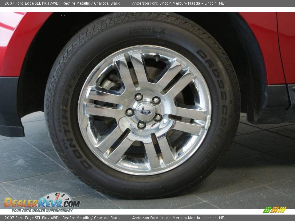 2007 Ford Edge SEL Plus AWD Redfire Metallic / Charcoal Black Photo #11