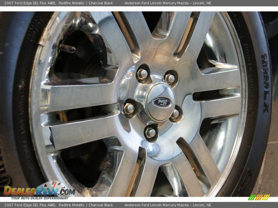 2007 Ford Edge SEL Plus AWD Redfire Metallic / Charcoal Black Photo #16