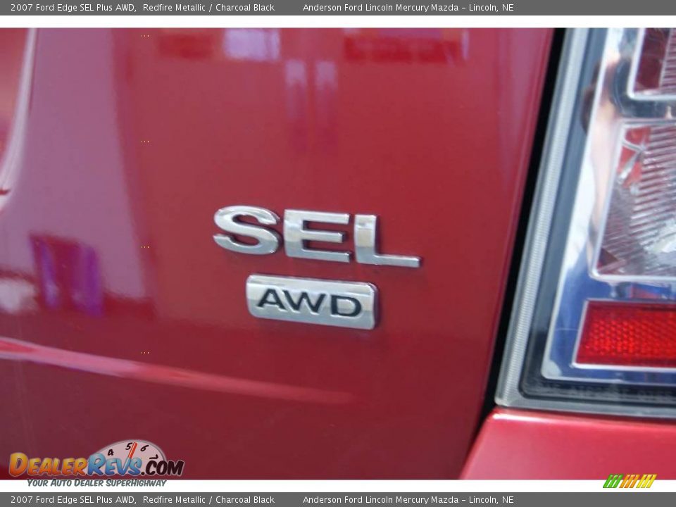 2007 Ford Edge SEL Plus AWD Redfire Metallic / Charcoal Black Photo #18