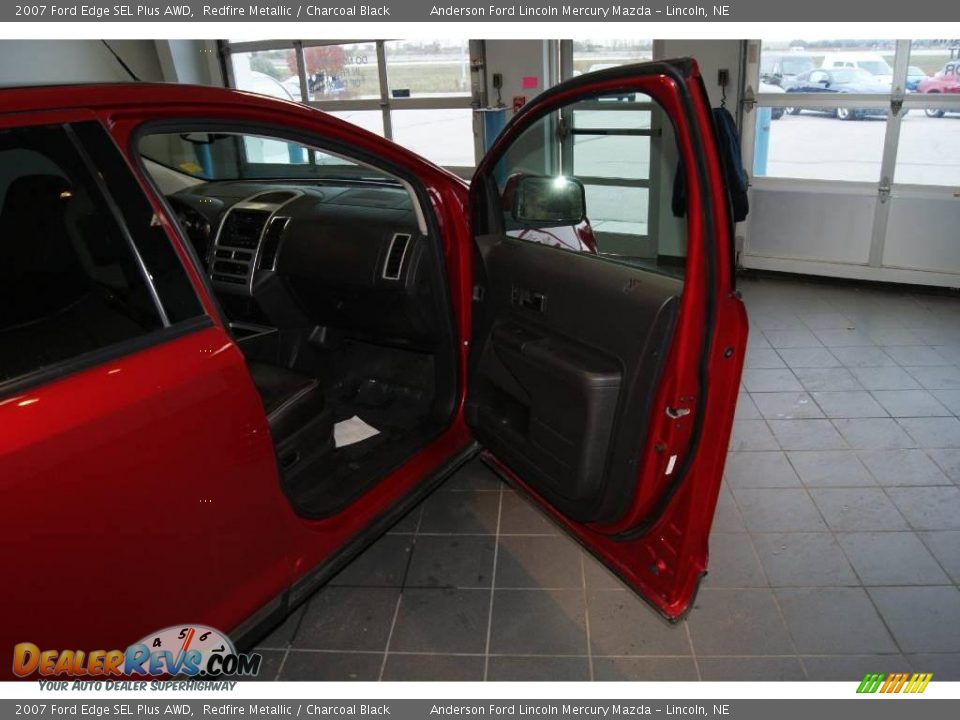 2007 Ford Edge SEL Plus AWD Redfire Metallic / Charcoal Black Photo #25
