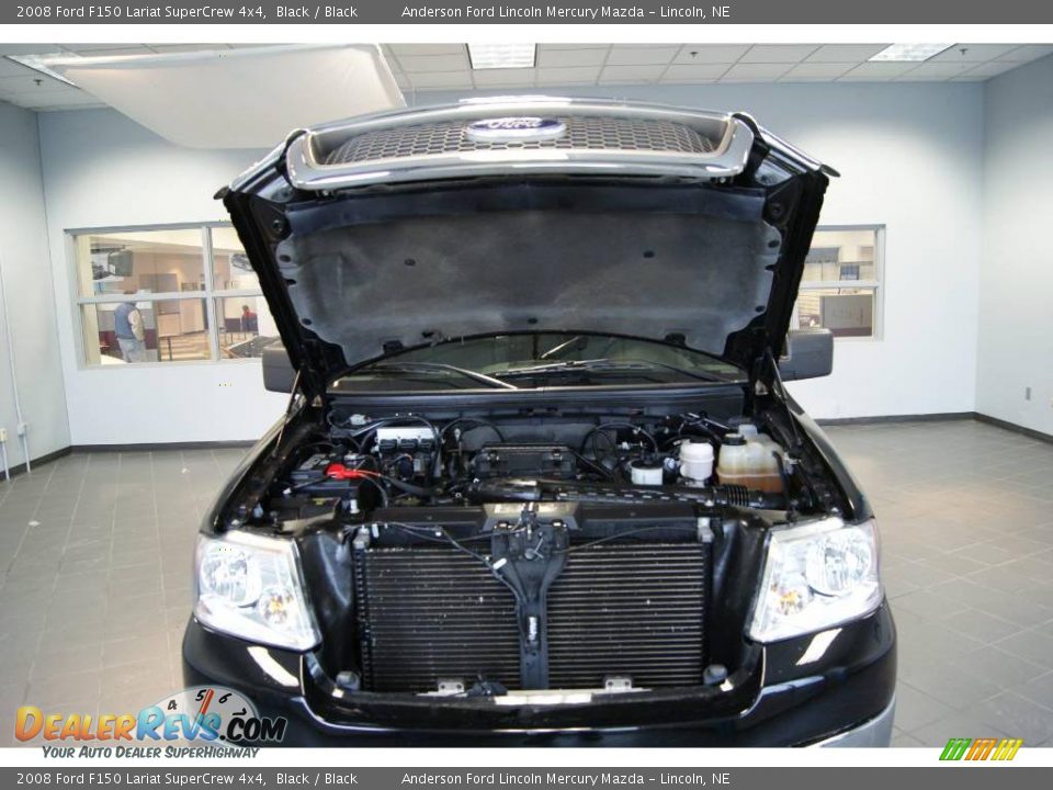 2008 Ford F150 Lariat SuperCrew 4x4 Black / Black Photo #7