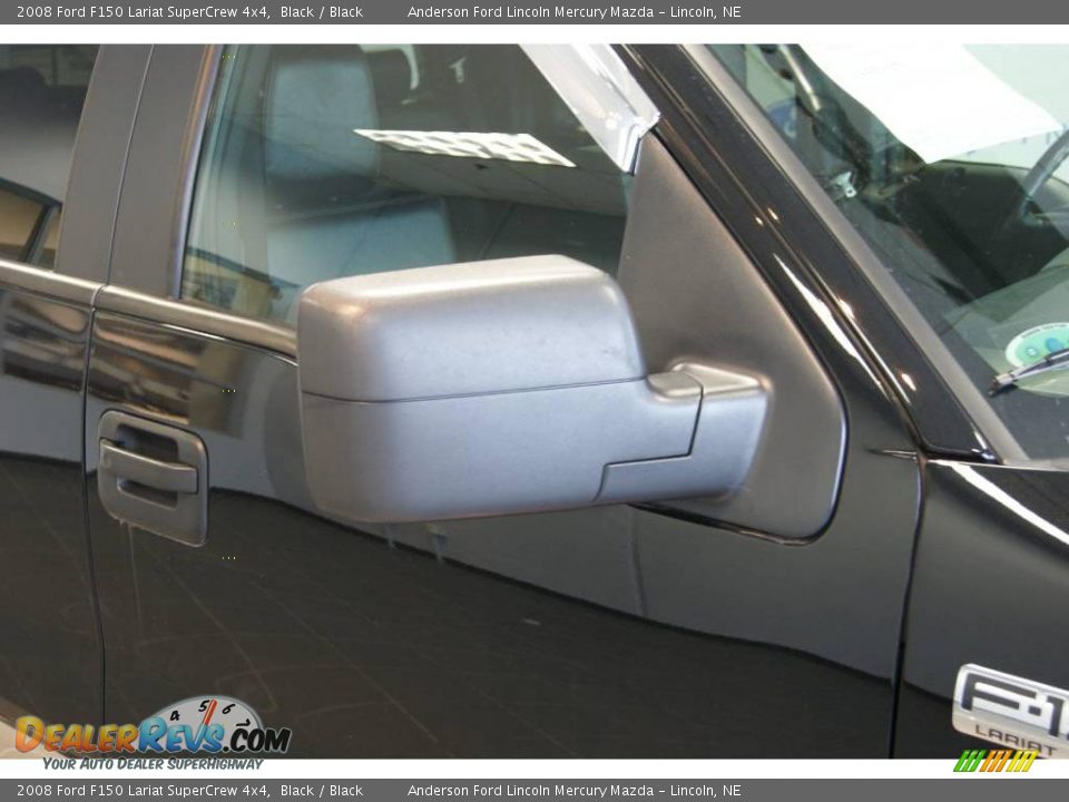 2008 Ford F150 Lariat SuperCrew 4x4 Black / Black Photo #14