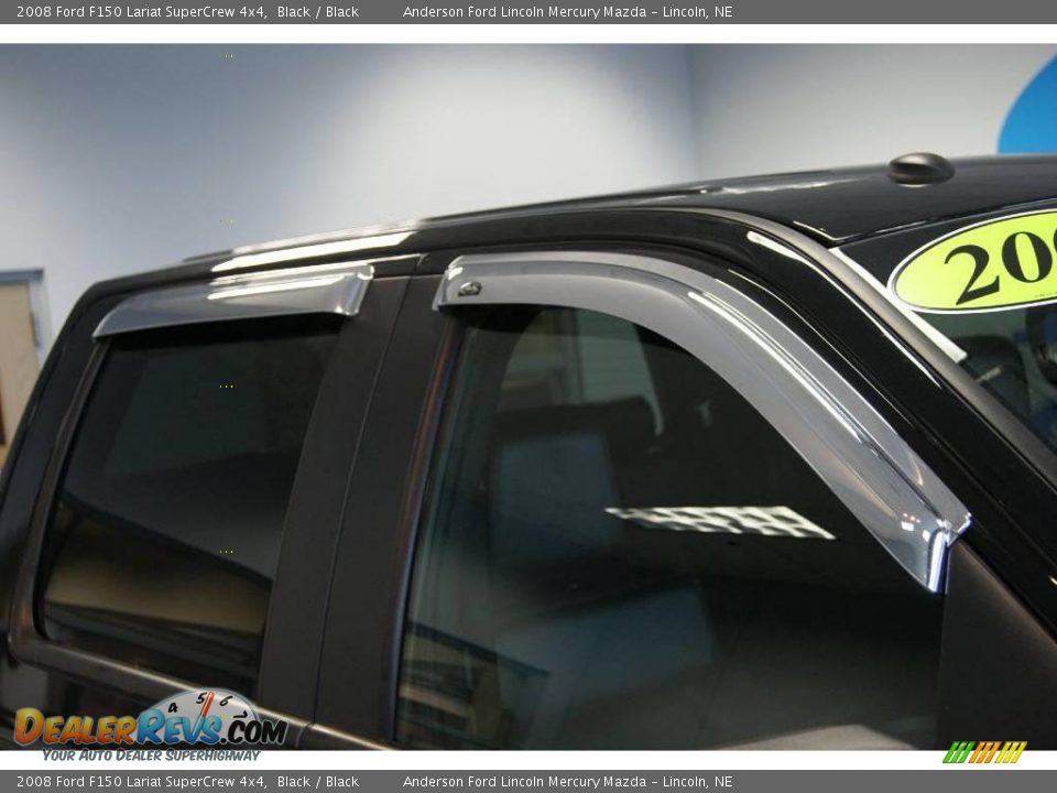 2008 Ford F150 Lariat SuperCrew 4x4 Black / Black Photo #15