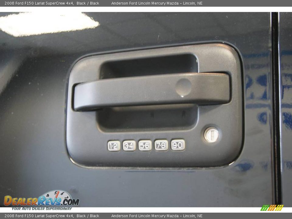 2008 Ford F150 Lariat SuperCrew 4x4 Black / Black Photo #21