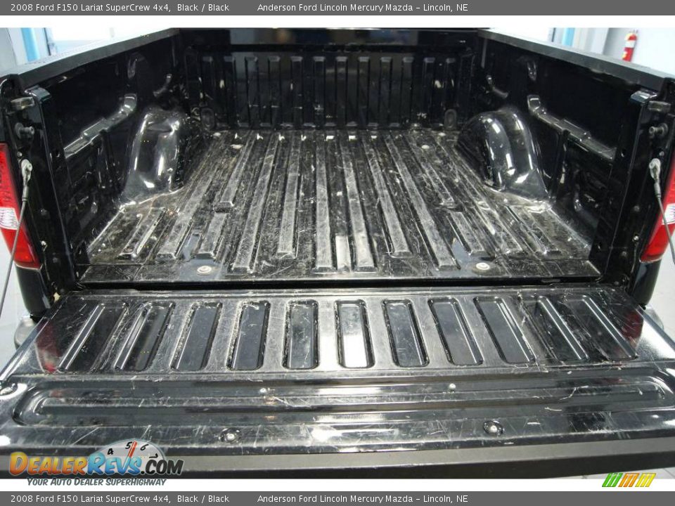 2008 Ford F150 Lariat SuperCrew 4x4 Black / Black Photo #22