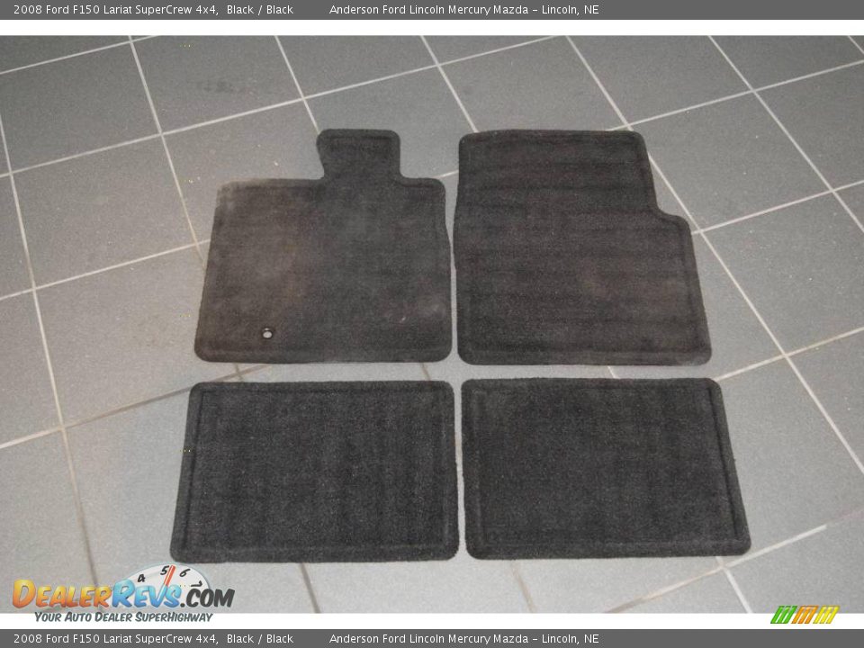 2008 Ford F150 Lariat SuperCrew 4x4 Black / Black Photo #27