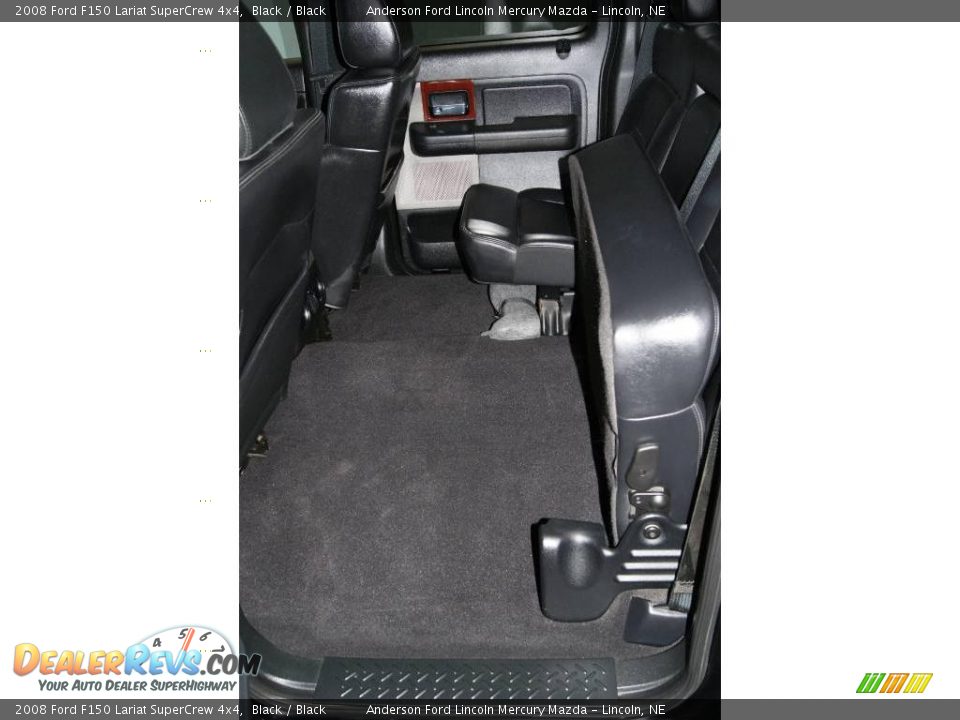 2008 Ford F150 Lariat SuperCrew 4x4 Black / Black Photo #32