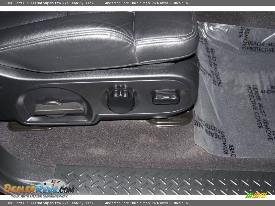 2008 Ford F150 Lariat SuperCrew 4x4 Black / Black Photo #34