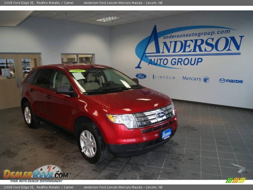 2008 Ford Edge SE Redfire Metallic / Camel Photo #1
