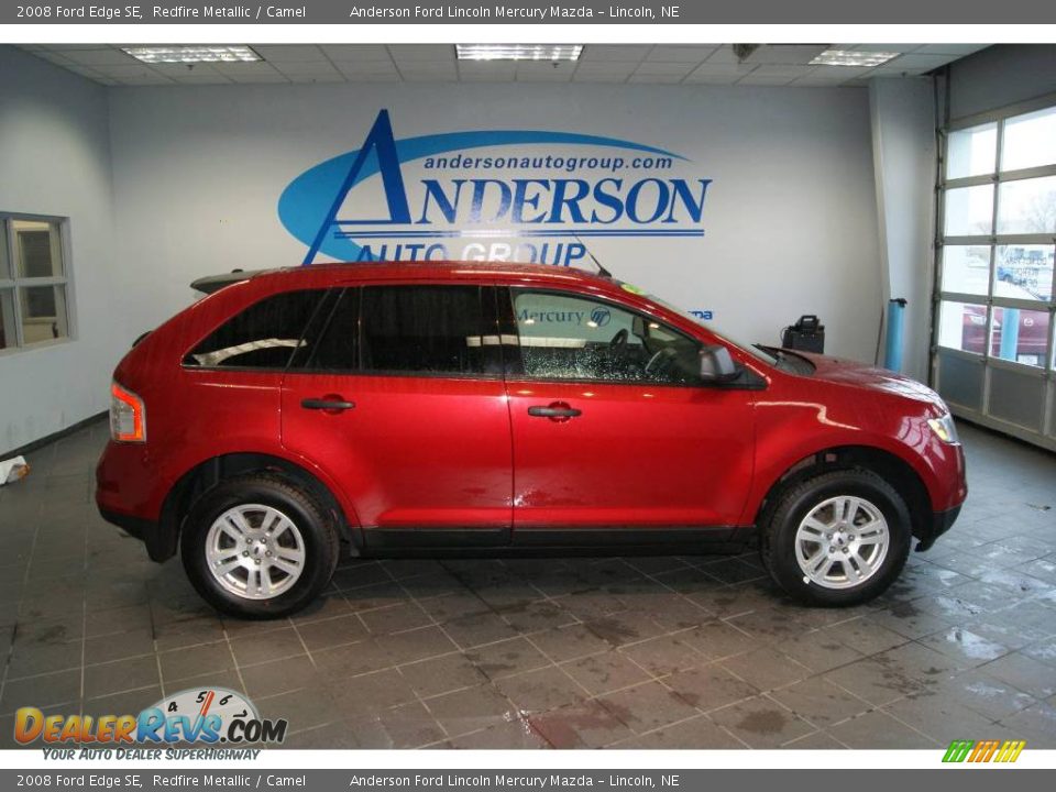 2008 Ford Edge SE Redfire Metallic / Camel Photo #2