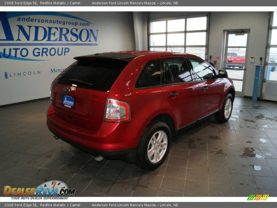 2008 Ford Edge SE Redfire Metallic / Camel Photo #3