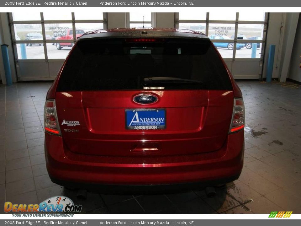 2008 Ford Edge SE Redfire Metallic / Camel Photo #4