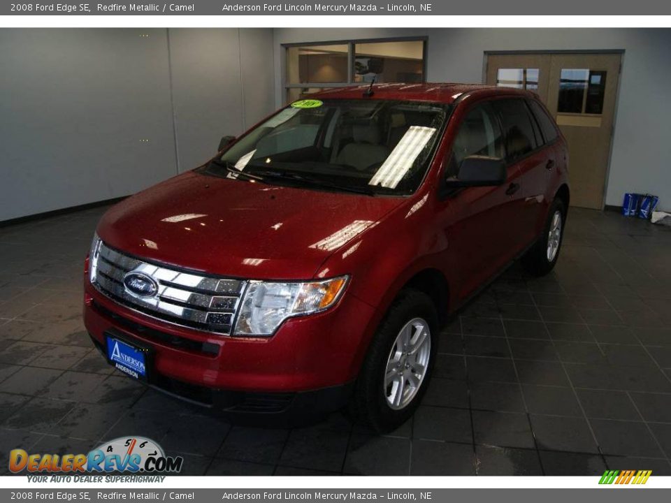 2008 Ford Edge SE Redfire Metallic / Camel Photo #7