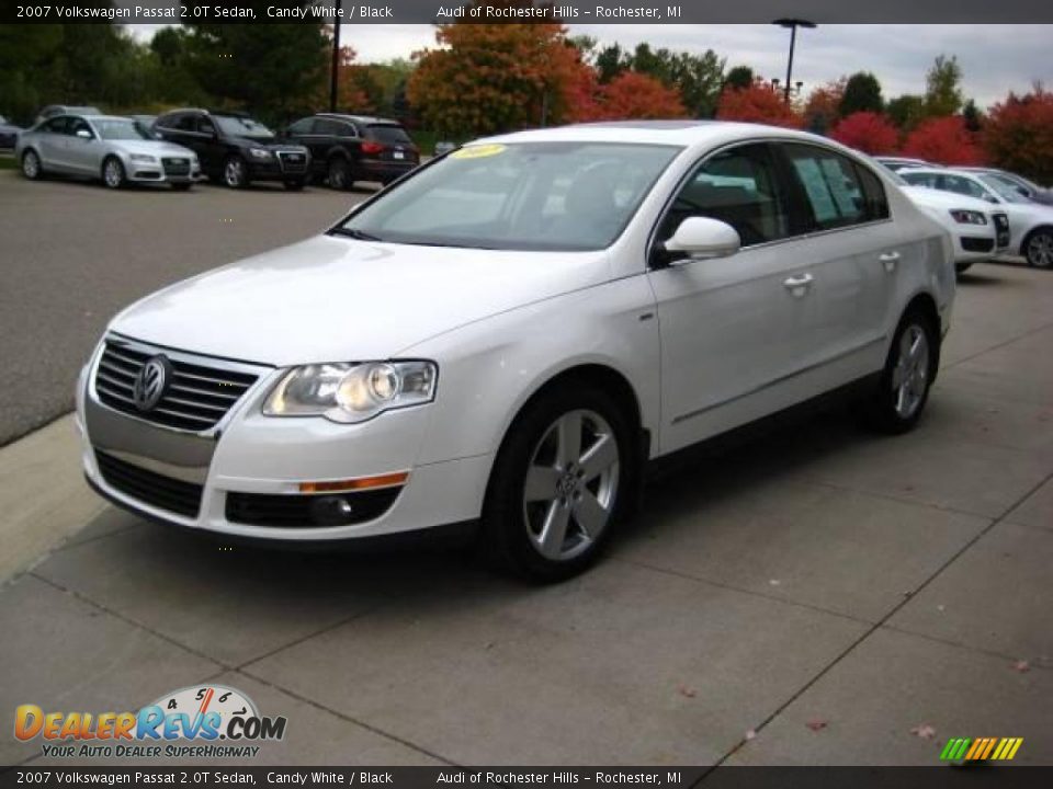 2007 Volkswagen Passat 2.0T Sedan Candy White / Black Photo #3