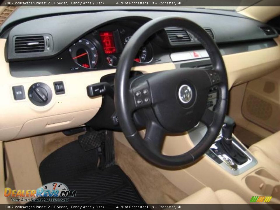 2007 Volkswagen Passat 2.0T Sedan Candy White / Black Photo #11