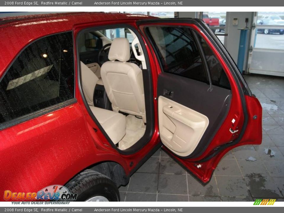2008 Ford Edge SE Redfire Metallic / Camel Photo #25