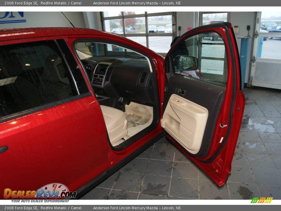 2008 Ford Edge SE Redfire Metallic / Camel Photo #26