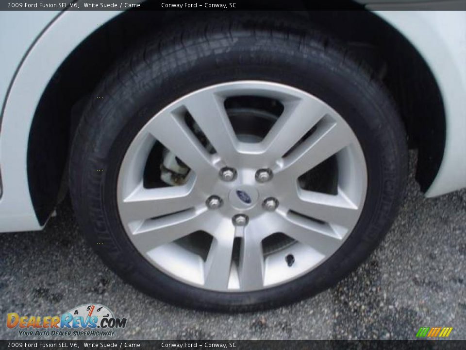 2009 Ford Fusion SEL V6 White Suede / Camel Photo #9