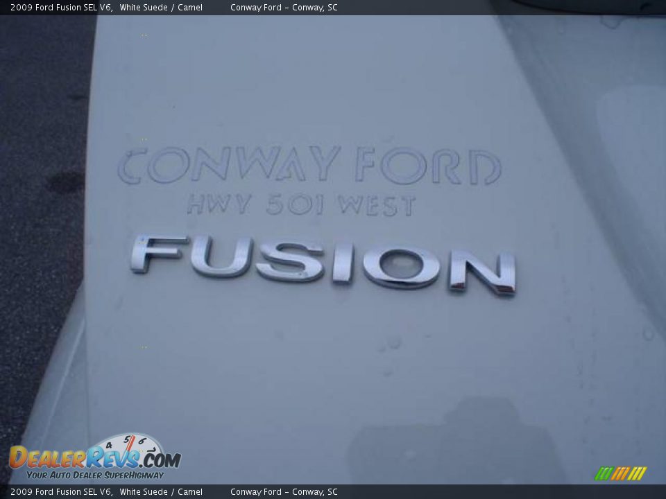 2009 Ford Fusion SEL V6 White Suede / Camel Photo #14