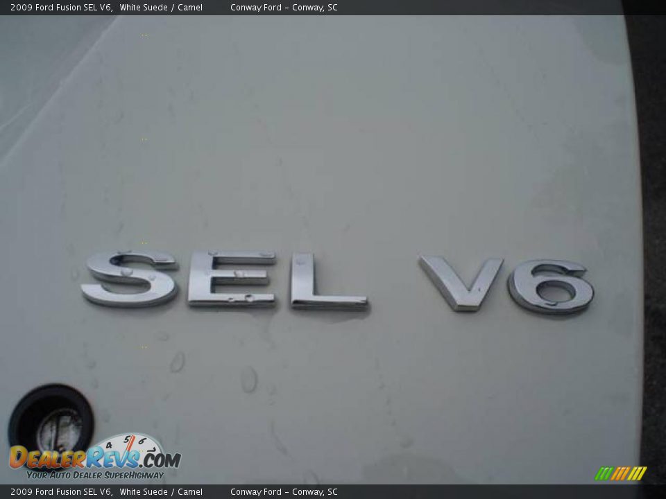 2009 Ford Fusion SEL V6 White Suede / Camel Photo #15