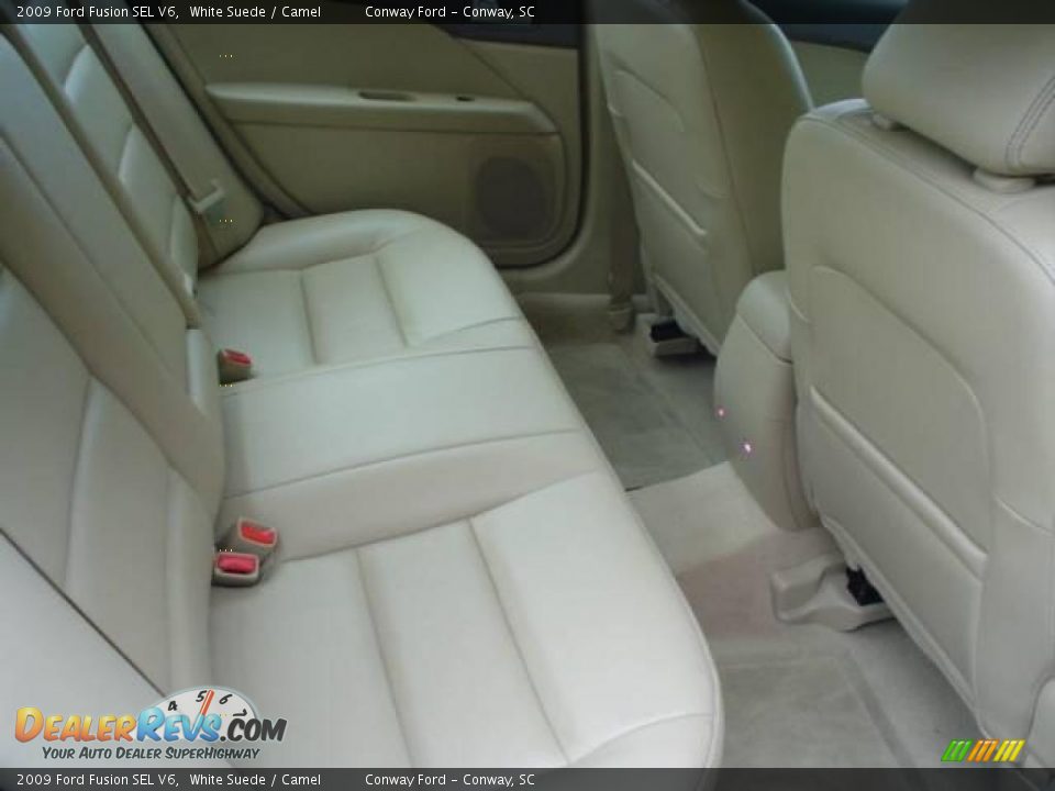 2009 Ford Fusion SEL V6 White Suede / Camel Photo #17