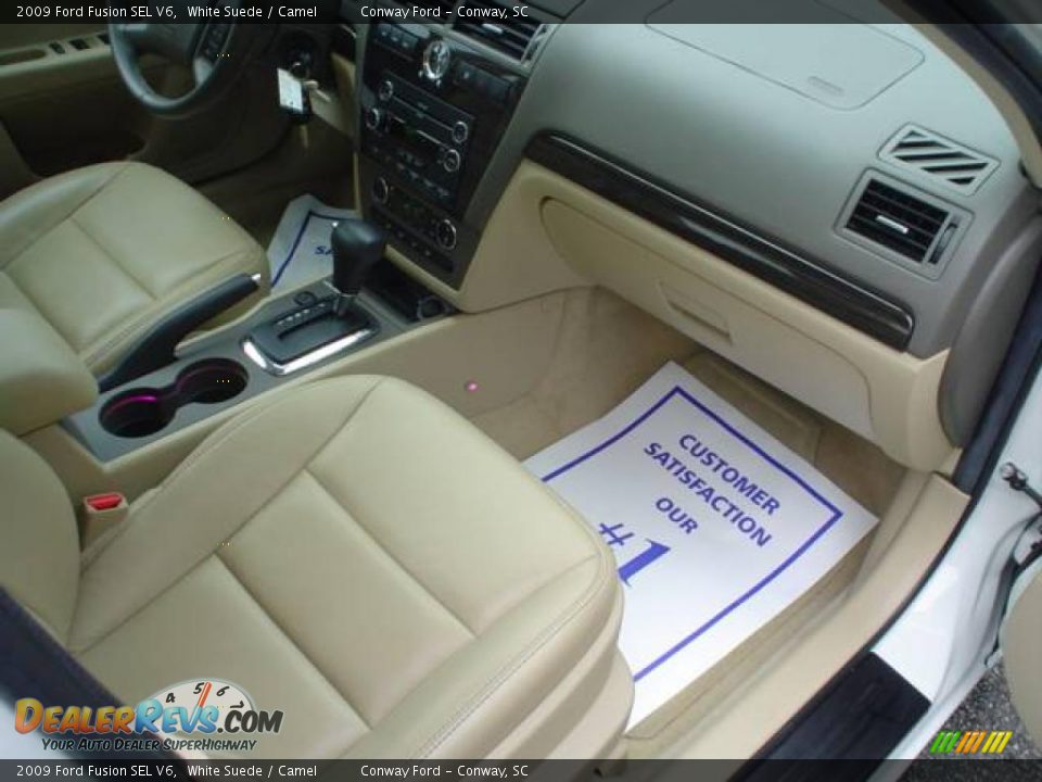 2009 Ford Fusion SEL V6 White Suede / Camel Photo #19