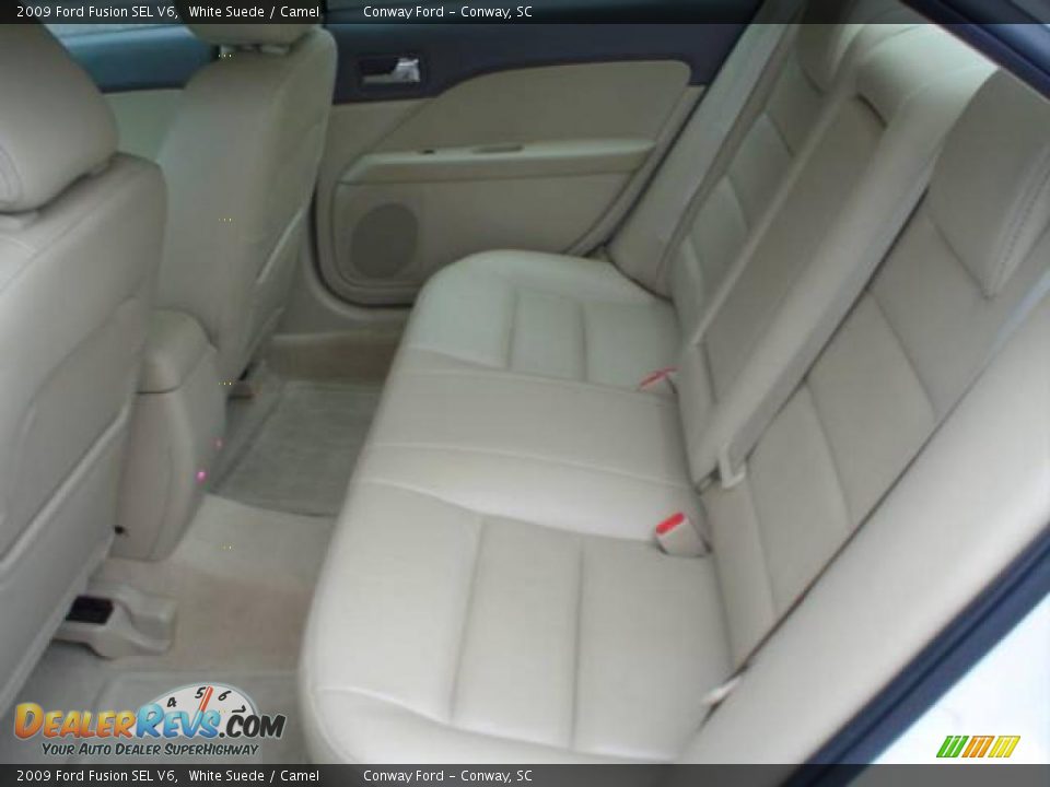 2009 Ford Fusion SEL V6 White Suede / Camel Photo #21