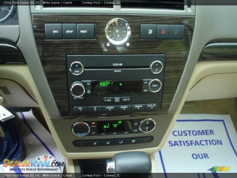 2009 Ford Fusion SEL V6 White Suede / Camel Photo #23