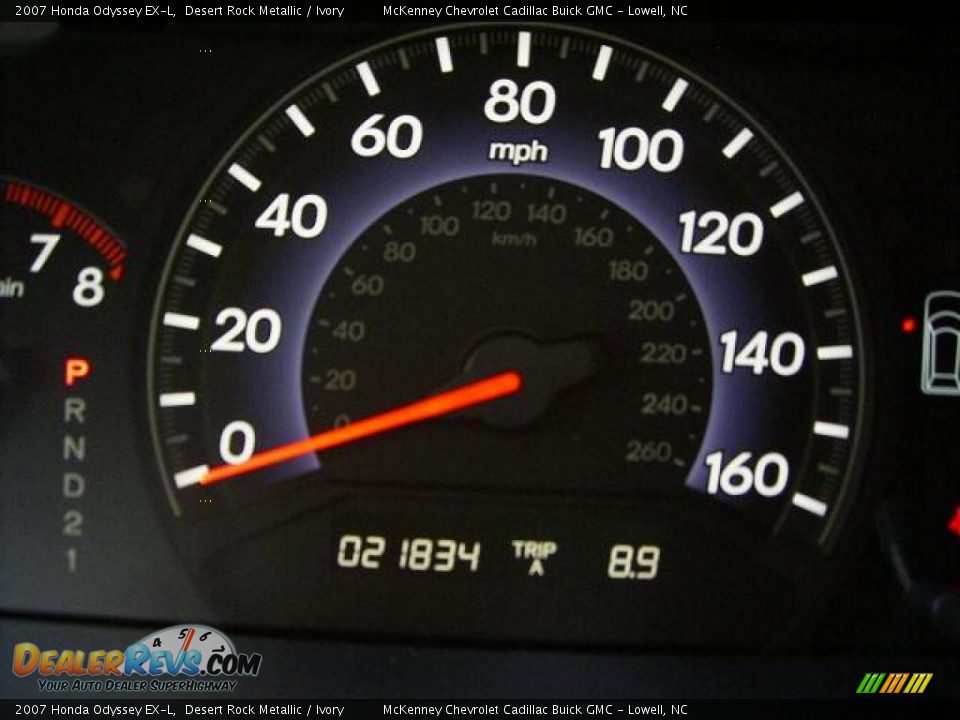 2007 Honda Odyssey EX-L Desert Rock Metallic / Ivory Photo #33