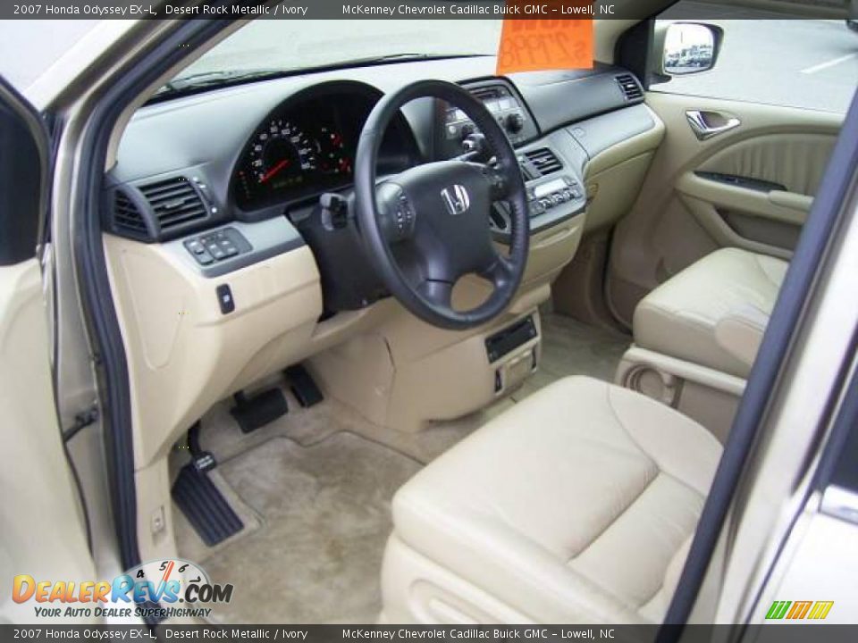 2007 Honda Odyssey EX-L Desert Rock Metallic / Ivory Photo #34
