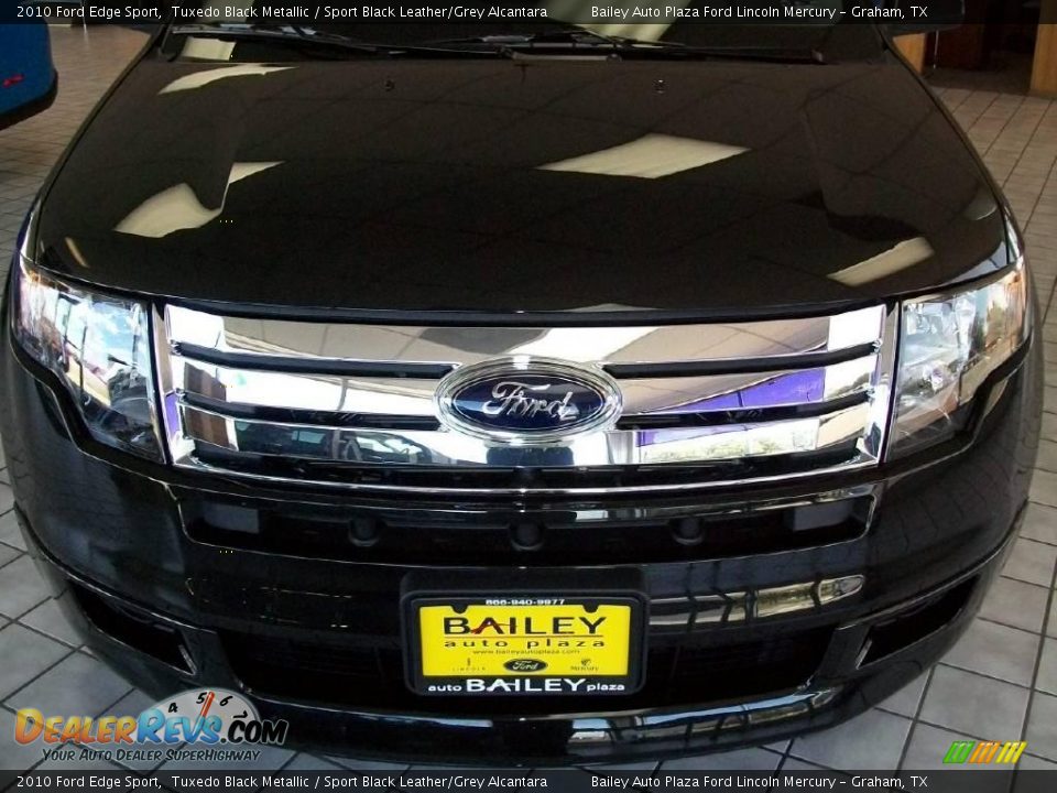 2010 Ford Edge Sport Tuxedo Black Metallic / Sport Black Leather/Grey Alcantara Photo #1